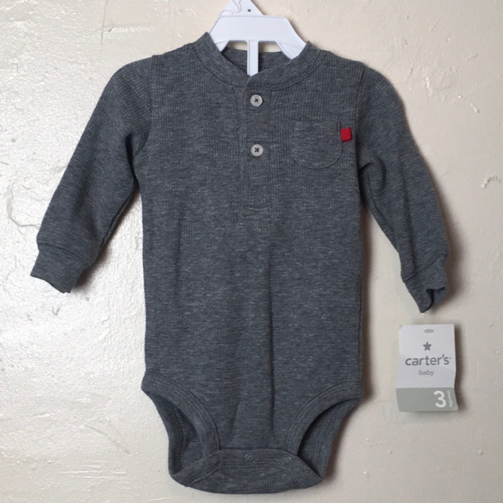 Gray knit one piece